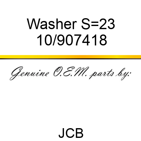 Washer S=2,3 10/907418