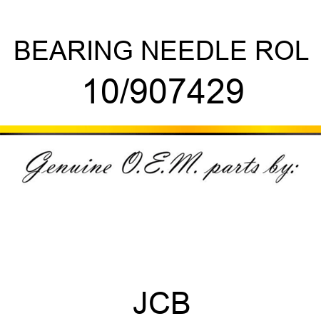 BEARING NEEDLE ROL 10/907429