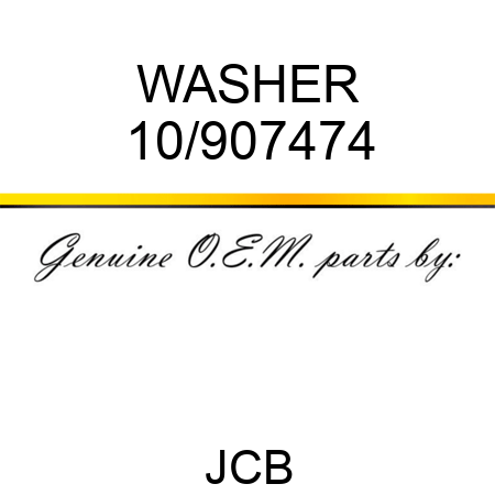 WASHER 10/907474