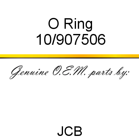 O Ring 10/907506