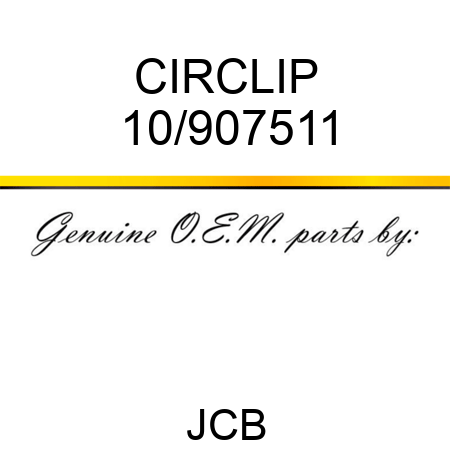 CIRCLIP 10/907511