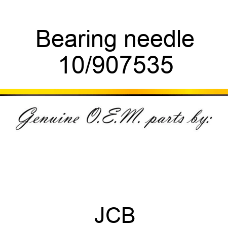 Bearing needle 10/907535