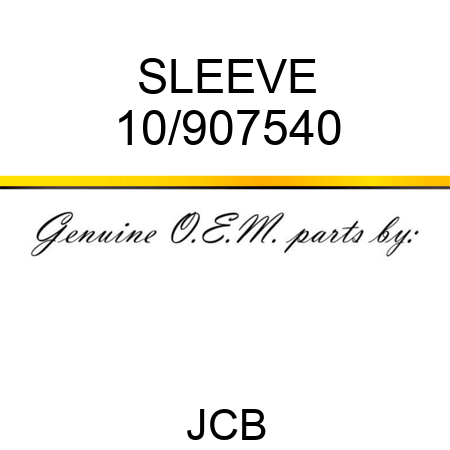 SLEEVE 10/907540