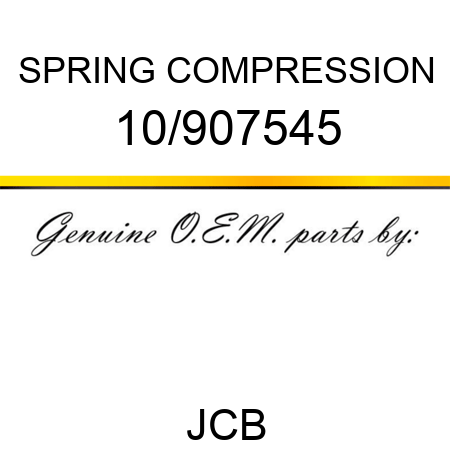 SPRING, COMPRESSION 10/907545
