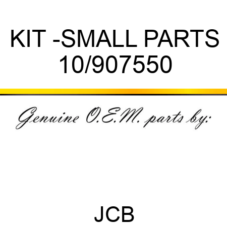 KIT -SMALL PARTS 10/907550
