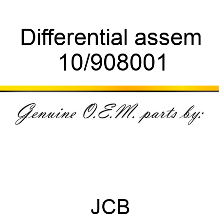 Differential assem 10/908001