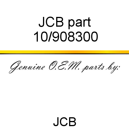 JCB part 10/908300