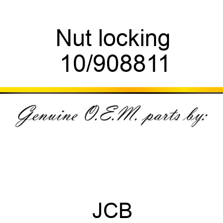 Nut locking 10/908811
