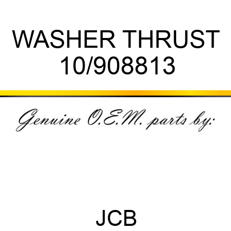 WASHER THRUST 10/908813