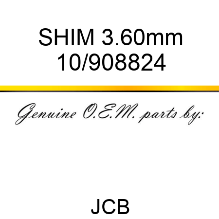 SHIM 3.60mm 10/908824