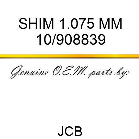 SHIM 1.075 MM 10/908839