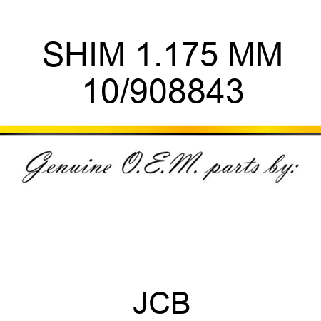 SHIM 1.175 MM 10/908843