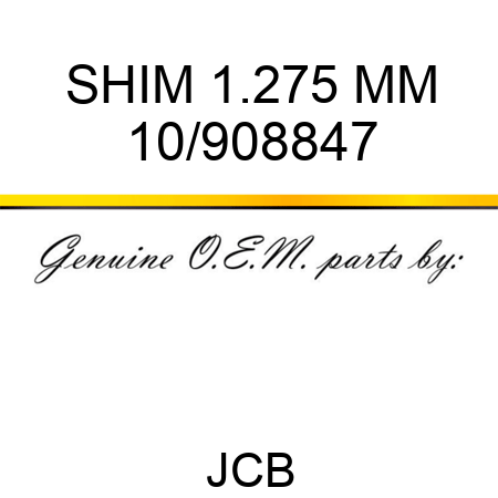 SHIM 1.275 MM 10/908847