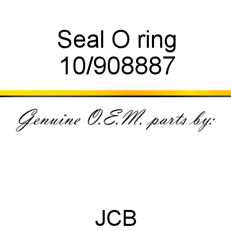 Seal, O ring 10/908887