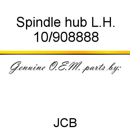 Spindle, hub, L.H. 10/908888