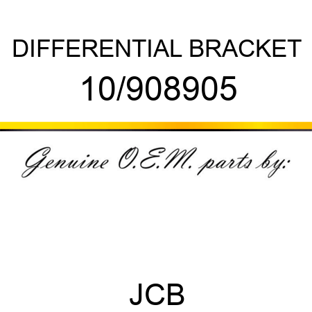 DIFFERENTIAL BRACKET 10/908905