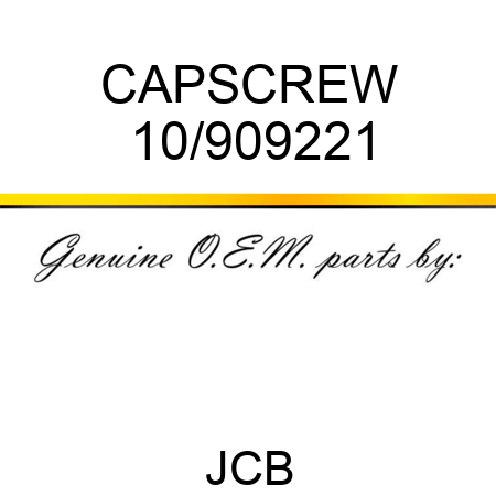 CAPSCREW 10/909221