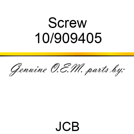 Screw 10/909405