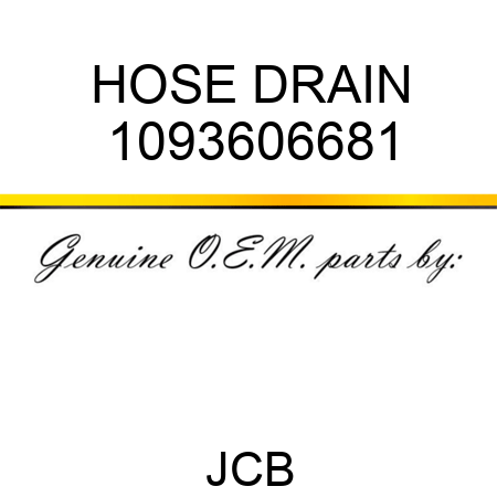 HOSE DRAIN 1093606681