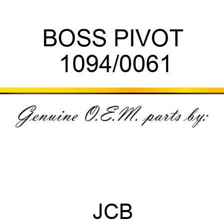 BOSS PIVOT 1094/0061