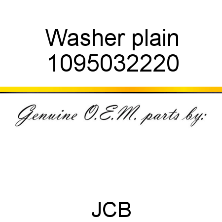 Washer, plain 1095032220