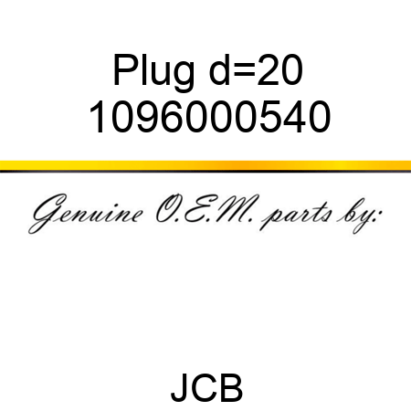 Plug d=20 1096000540