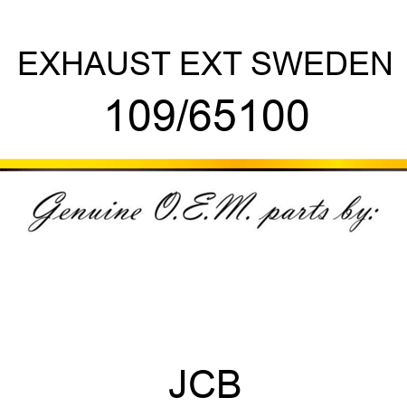 EXHAUST EXT SWEDEN 109/65100