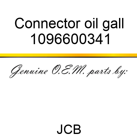 Connector oil gall 1096600341