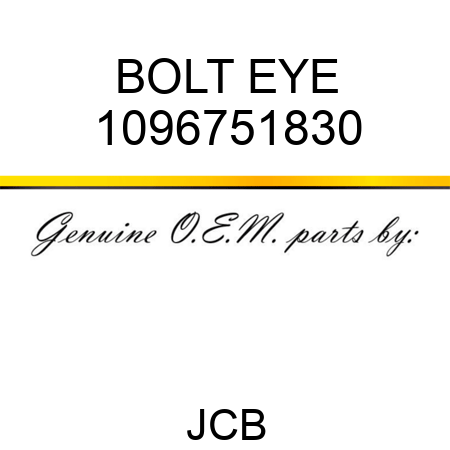 BOLT EYE 1096751830