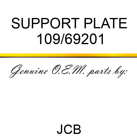 SUPPORT PLATE 109/69201