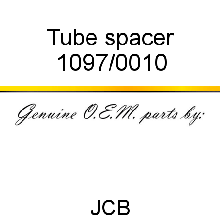 Tube, spacer 1097/0010