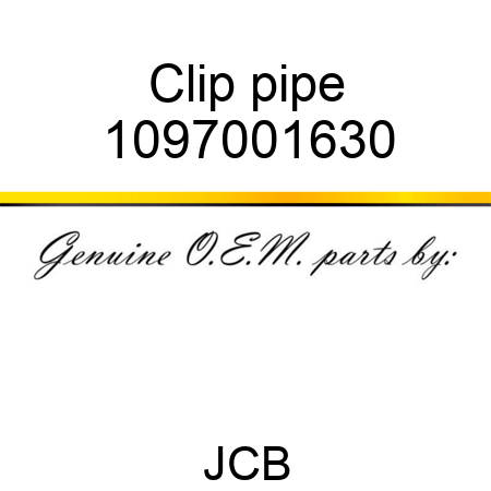 Clip pipe 1097001630
