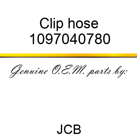 Clip hose 1097040780