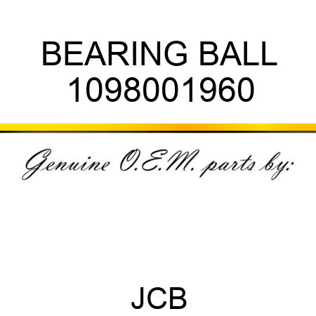 BEARING BALL 1098001960