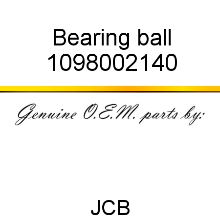 Bearing, ball 1098002140