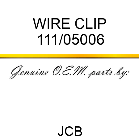 WIRE CLIP 111/05006