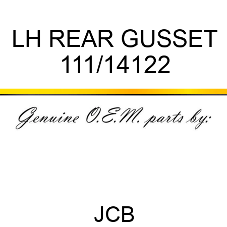 LH REAR GUSSET 111/14122