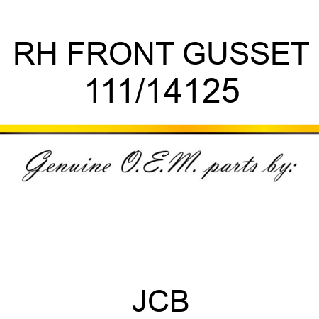 RH FRONT GUSSET 111/14125
