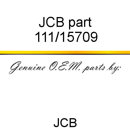 JCB part 111/15709