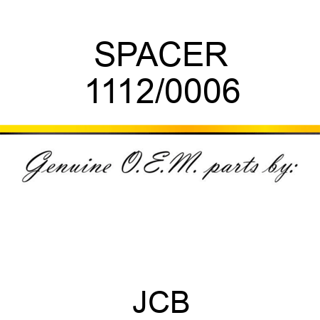 SPACER 1112/0006
