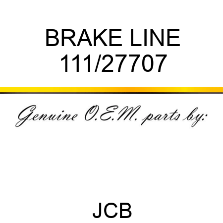 BRAKE LINE 111/27707