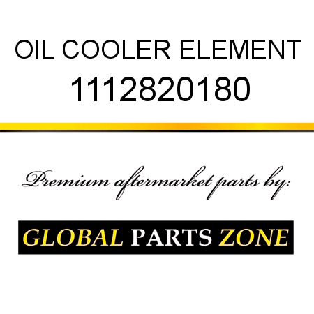 OIL COOLER ELEMENT 1112820180