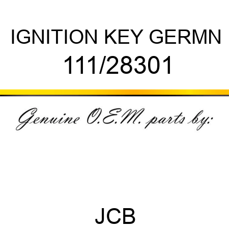 IGNITION KEY GERMN 111/28301