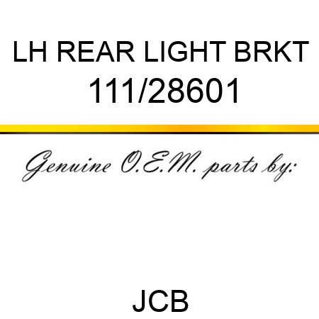LH REAR LIGHT BRKT 111/28601