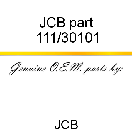 JCB part 111/30101