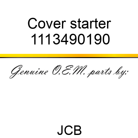 Cover starter 1113490190