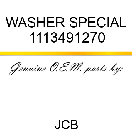 WASHER SPECIAL 1113491270