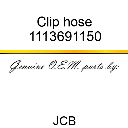 Clip hose 1113691150