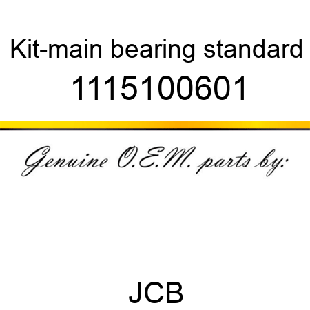 Kit-main bearing, standard 1115100601