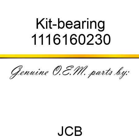 Kit-bearing 1116160230